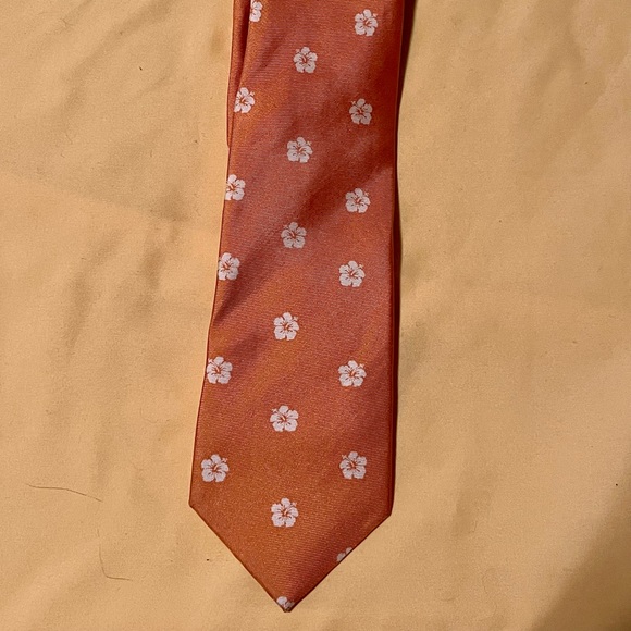 J. Crew Other - EUC J. Crew Orange Floral Necktie 👔